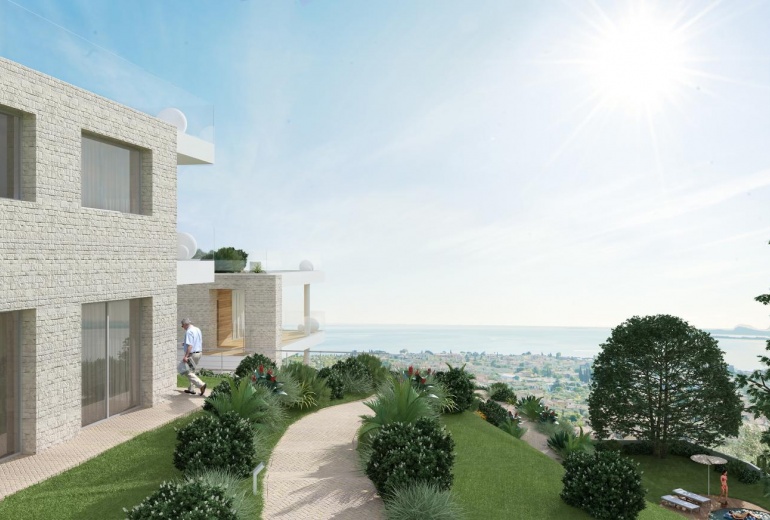 DALB30а Новые апартаменты, строительство 2016 года, с видом на озеро Гарда