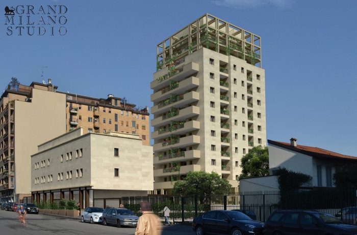 DAU618 квартиры в новом доме класса А , центр Милана