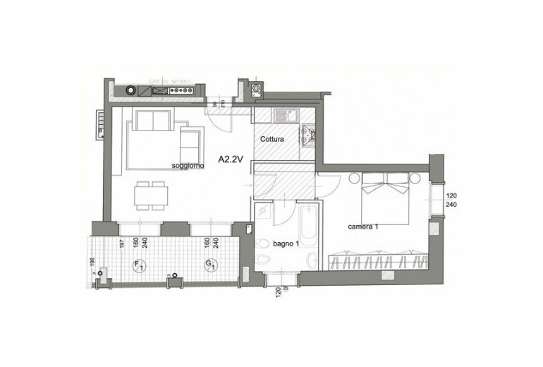 A-AU 274 двухкомнатные квартиры , новостройка, Фара, метро Джоя