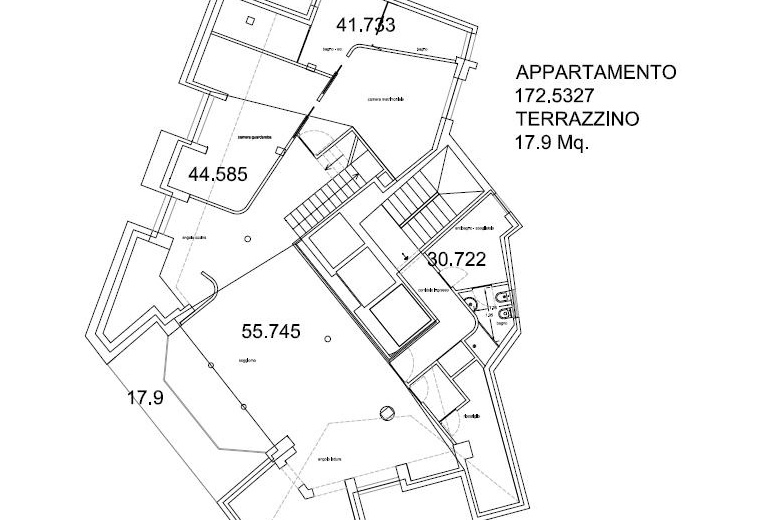 A-AU  131  апартаменты с терассой и с видом на весь Милан, Плинио