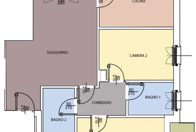 DAU635 трёхкомнатная квартира в двух шагах от Боккони