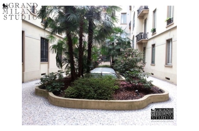 DAU624.Квартира в доме с красивым двориком в центре Милана