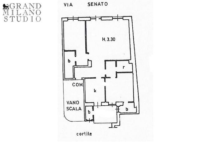 ATIM172. Квартира под ремонт на via Senato, Милан