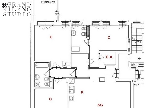 ATIM204. Четырехкомнатная квартира в новостройке в элитном районе Милана