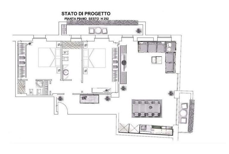 DALF2. Трехкомнатная квартира рядом с метро на знаменитой шоппинговой улице