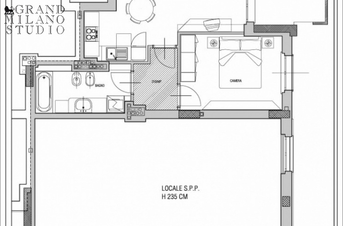 Милан. Viale Toscana. Зона центр – университет Bocconi.