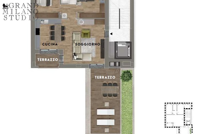 DTIM103. Апартаменты в новостройке в престижном районе Милана рядом с City Life